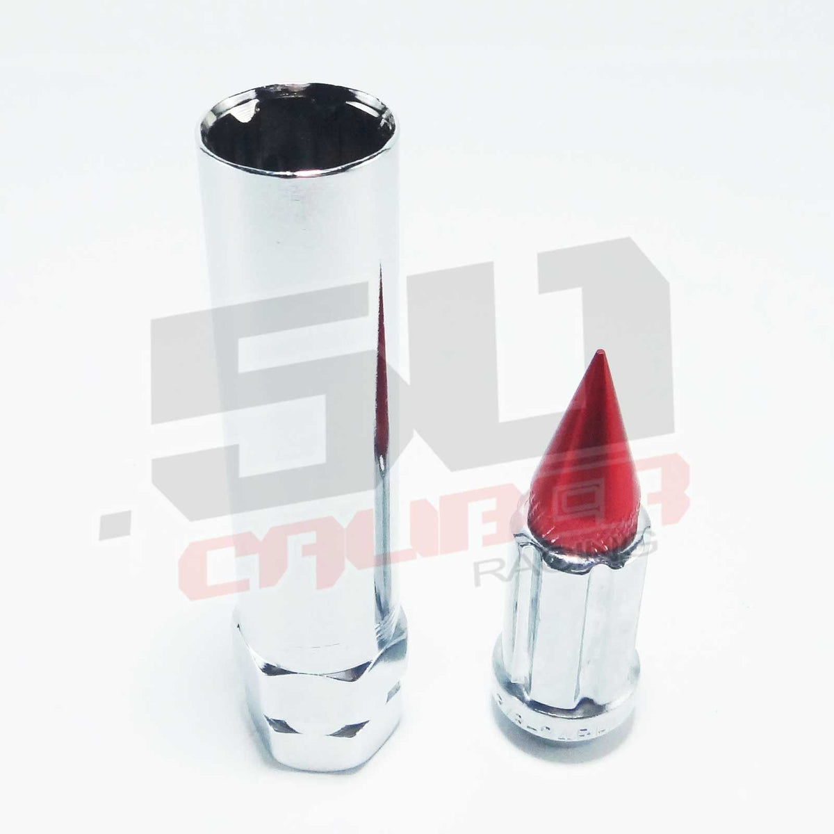 12x1.25 Spline Spike Lug Nuts - Teryx YXZ1000R | Tapered Splined Lug Nuts Chrome with Removable Spike  - 12 x 1.25mm Thread Pitch