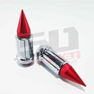 12x1.25 Spline Spike Lug Nuts - Teryx YXZ1000R | Tapered Splined Lug Nuts Chrome with Removable Spike  - 12 x 1.25mm Thread Pitch