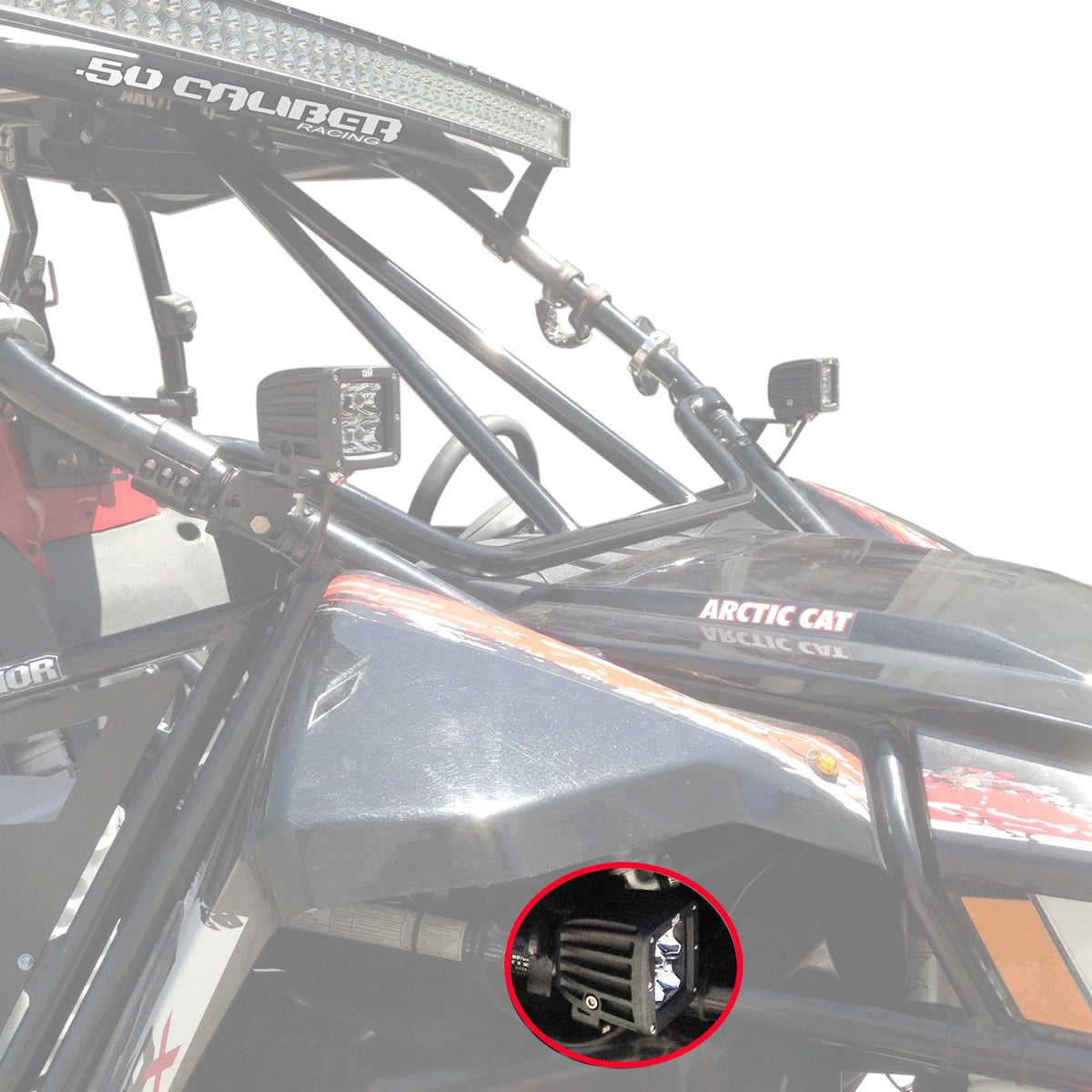 Fender Well Pod Light Mounts for Arctic Cat Wildcat | 50 Caliber Racing Fender Well Pod Light Mounts for Arctic Cat / Textron Wildcat