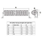 20 Inch 120 Watt LED Light Bar Combo Beam | 50 Caliber Racing 120 Watt LED light bar - 20" Wide - Combo Beam