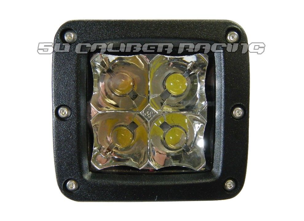 2 Inch LED Pod Light with Multi-colored Covers | 50 Caliber Racing 2 Inch LED Pod Light with Multi-colored Lens Covers