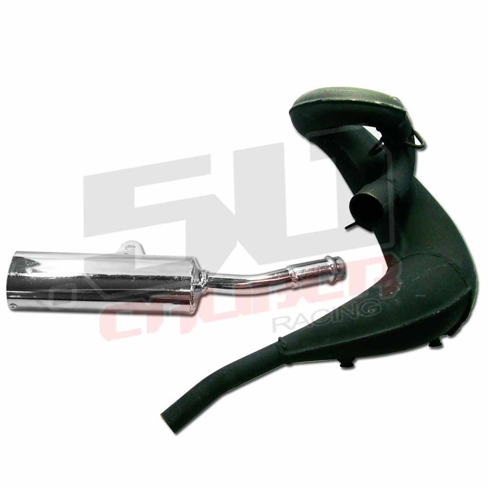 KTM 50 SX Exhaust Pipe with Silencer | 50 Caliber Racing OEM Style Expansion Pipe with Silencer KTM SX50 50cc Pit Bikes 2002-2008