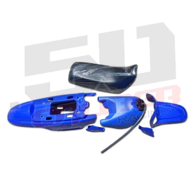 PW50 Plastics Kit with Seat & Gas Tank | 50 Caliber Racing Replacement Plastic, Tank and Seat Kit for Yamaha PW50 Pit Bikes
