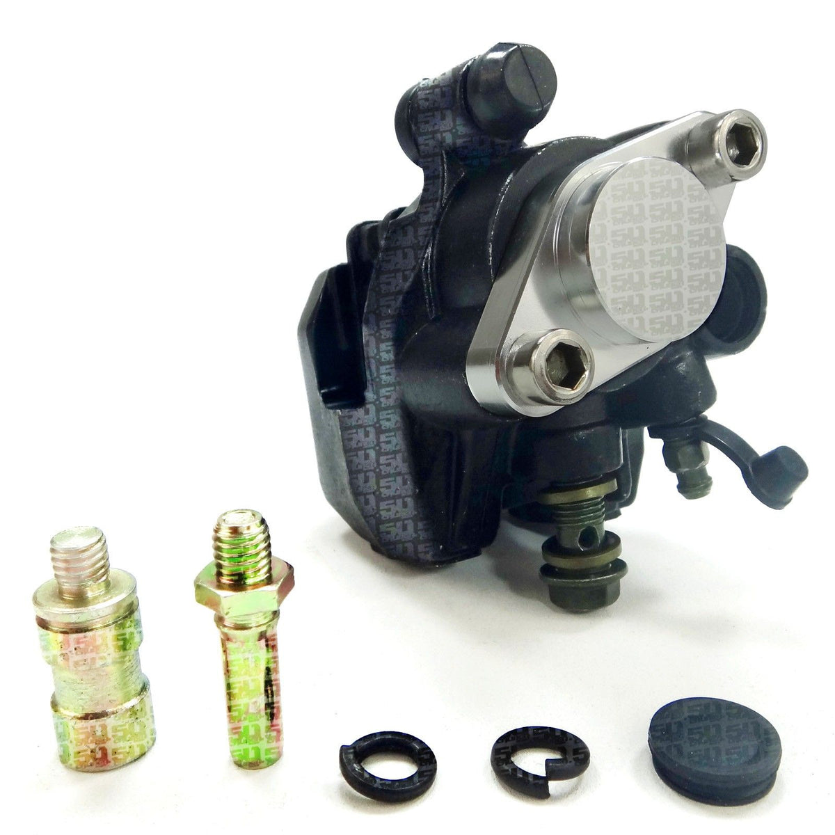 Rear Brake Caliper for Honda Sportrax | 50 Caliber Racing Loaded Rear Brake Caliper w Pads for Honda ATVs