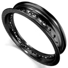 Black | 50 Caliber Racing Pit Bike 12 inch Rims - 32 Hole available in BLACK, GOLD, RED or BLUE Anodized.