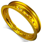Gold | 50 Caliber Racing Pit Bike 12 inch Rims - 32 Hole available in BLACK, GOLD, RED or BLUE Anodized.