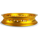 Gold | 50 Caliber Racing Pit Bike 12 inch Rims - 32 Hole available in BLACK, GOLD, RED or BLUE Anodized.