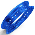 Blue | 50 Caliber Racing Pit Bike 12 inch Rims - 32 Hole available in BLACK, GOLD, RED or BLUE Anodized.