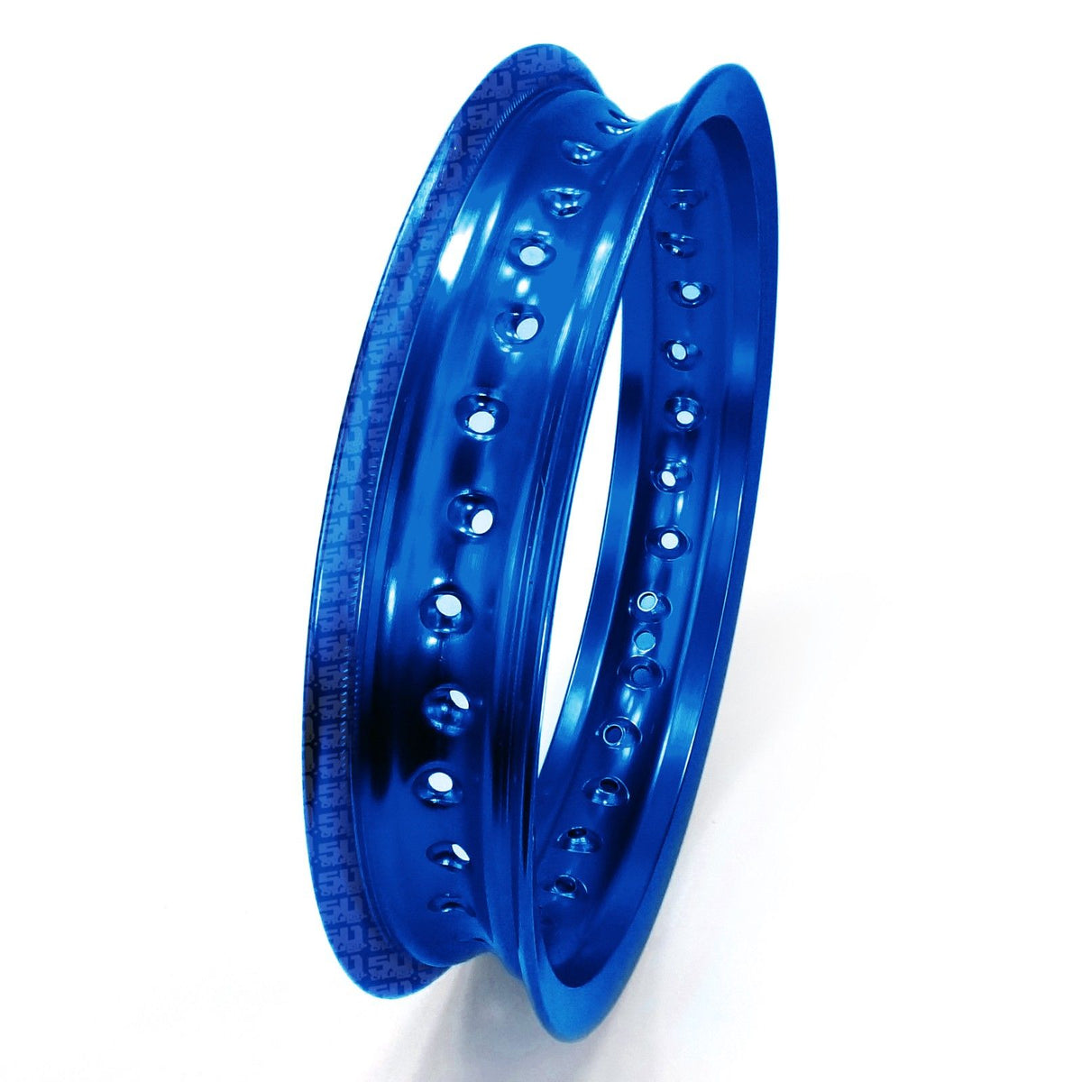 Blue | 50 Caliber Racing Pit Bike 10 inch Rims - 28 Hole available in BLACK, GOLD, RED or BLUE Anodized