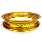 Gold | 50 Caliber Racing Pit Bike 10 inch Rims - 28 Hole available in BLACK, GOLD, RED or BLUE Anodized