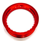 Red | 50 Caliber Racing Pit Bike 10 inch Rims - 28 Hole available in BLACK, GOLD, RED or BLUE Anodized