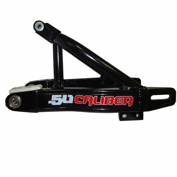 Black | 50 Caliber Racing 2.5 Inch Extended Swingarm - Black Powdercoat Finish