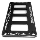 Black | 50 Caliber Racing Universal CNC Billet Aluminum 4 Switch Dash Panel