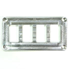 Raw Silver | 50 Caliber Racing Universal CNC Billet Aluminum 4 Switch Dash Panel