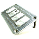 Raw Silver | 50 Caliber Racing Universal CNC Billet Aluminum 4 Switch Dash Panel
