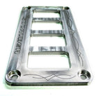Raw Silver | 50 Caliber Racing Universal CNC Billet Aluminum 4 Switch Dash Panel