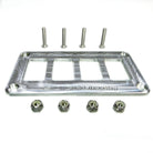 Raw Silver | 50 Caliber Racing Universal CNC Billet Aluminum 4 Switch Dash Panel