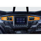 Orange | Polaris Ride Command 6 Switch Dash Panel Orange Madness 2 Piece Combo with 4 Free Waterproof Carling Illuminated 12V Switches