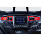 Red | Polaris Ride Command 6 Switch Dash Panel Red 2 Piece Combo with 4 Free Waterproof Carling Illuminated 12V Switches