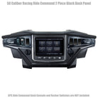 Black | Polaris Ride Command 6 Switch Dash Panel Stealth Black 2 Piece Kit