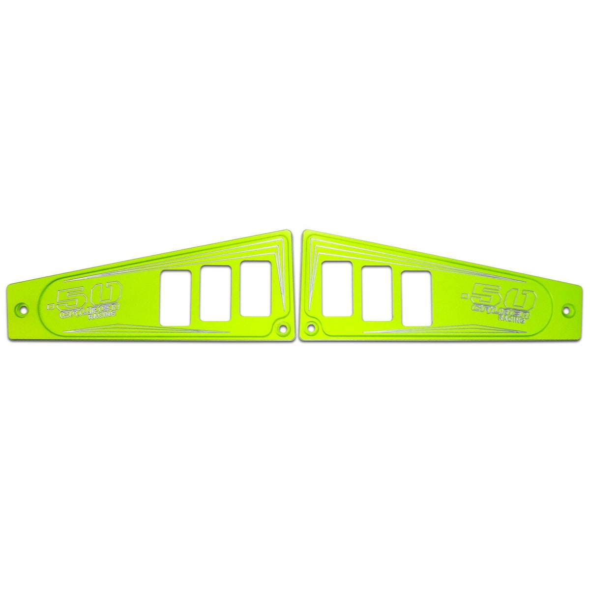 Lime Squeeze | Polaris Ride Command 6 Switch Dash Panel Lime Squeeze 2 Piece Kit