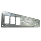 Raw Silver | Polaris Ride Command 6 Switch Dash Panel Raw Silver 2 Piece Kit