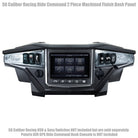 Raw Silver | Polaris Ride Command 6 Switch Dash Panel Raw Silver 2 Piece Kit