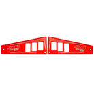 Red | Polaris Ride Command 6 Switch Dash Panel Red 2 Piece Kit