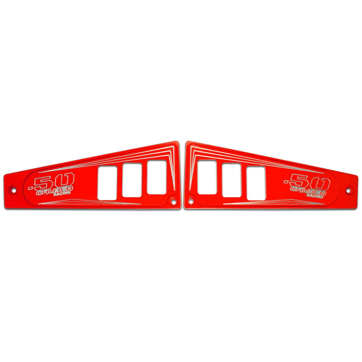 Red | Polaris Ride Command 6 Switch Dash Panel Red 2 Piece Kit