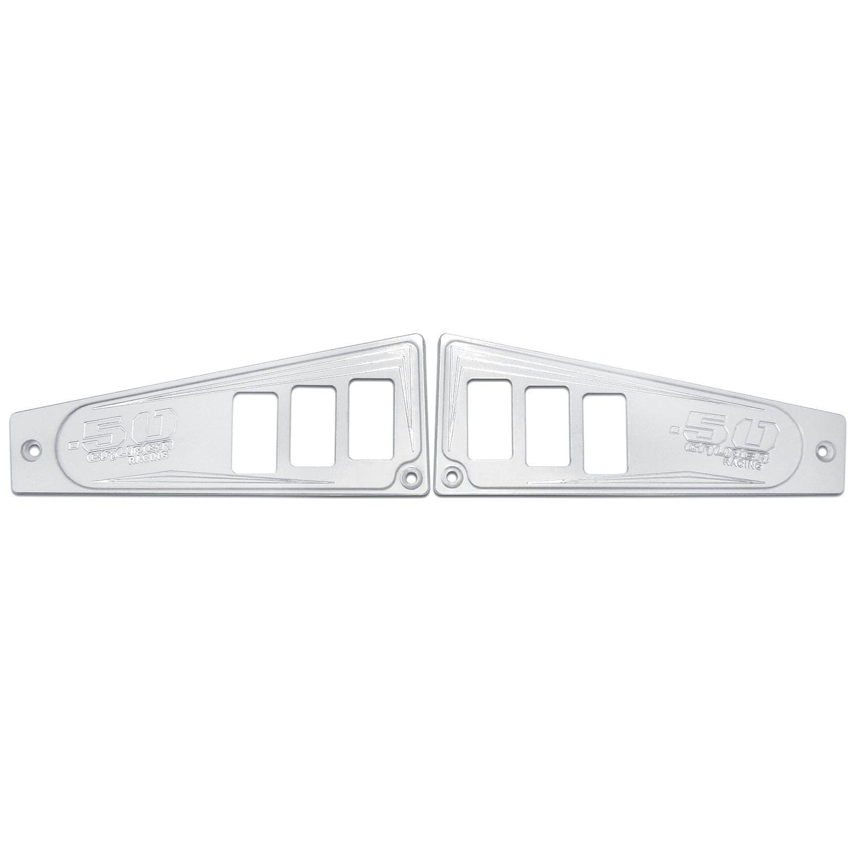 White | Polaris Ride Command 6 Switch Dash Panel White Lightning 2 Piece Kit