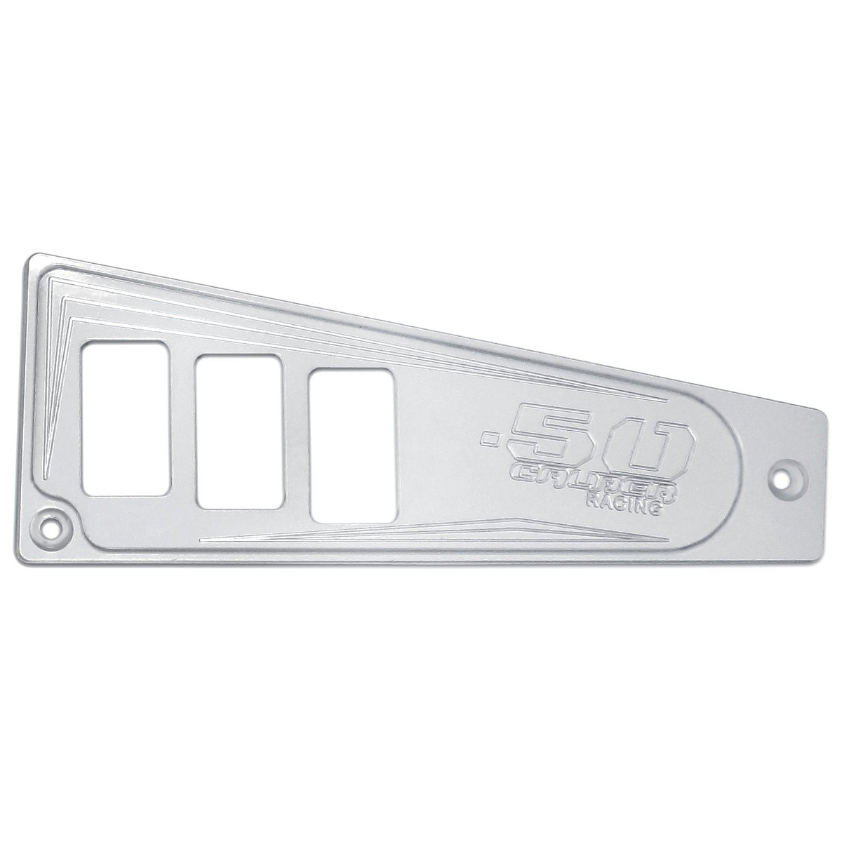 White | Polaris Ride Command 6 Switch Dash Panel White Lightning 2 Piece Kit