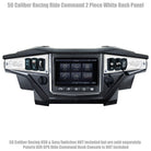 White | Polaris Ride Command 6 Switch Dash Panel White Lightning 2 Piece Kit