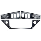 Black | Polaris Ride Command 6 Switch Dash Panel Stealth Black 3 Piece Kit