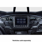 Black | Polaris Ride Command 6 Switch Dash Panel Stealth Black 3 Piece Kit
