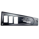 Black | Polaris Ride Command 6 Switch Dash Panel Stealth Black 3 Piece Kit