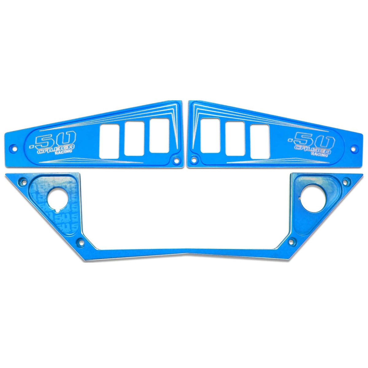 Voodoo Blue | Polaris Ride Command 6 Switch Dash Panel Voodoo Blue 3 Piece Kit