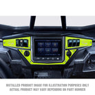 Lime Squeeze | Polaris Ride Command 6 Switch Dash Panel Lime Squeeze 3 Piece Kit