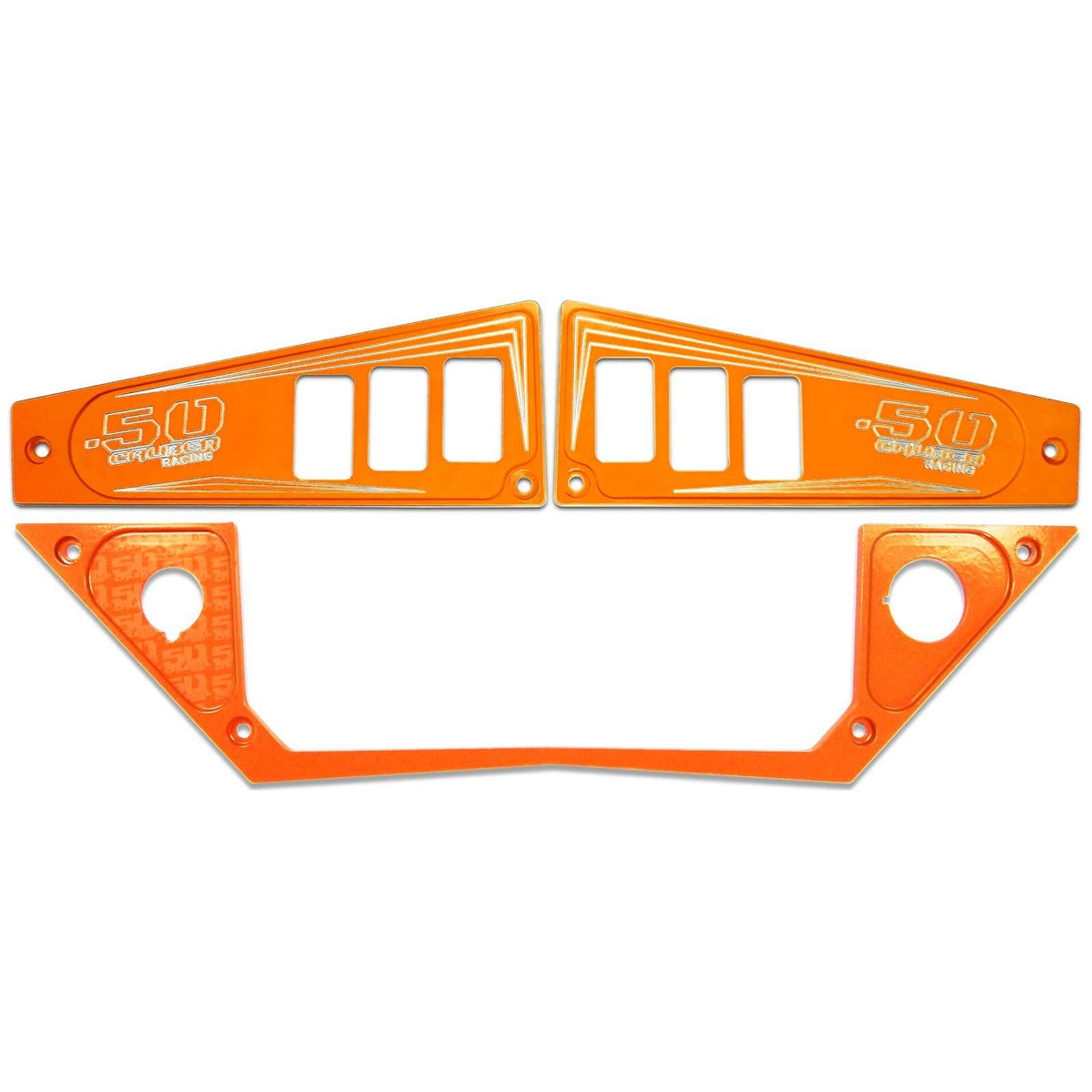 Orange | Polaris Ride Command 6 Switch Dash Panel Orange Madness 3 Piece Kit