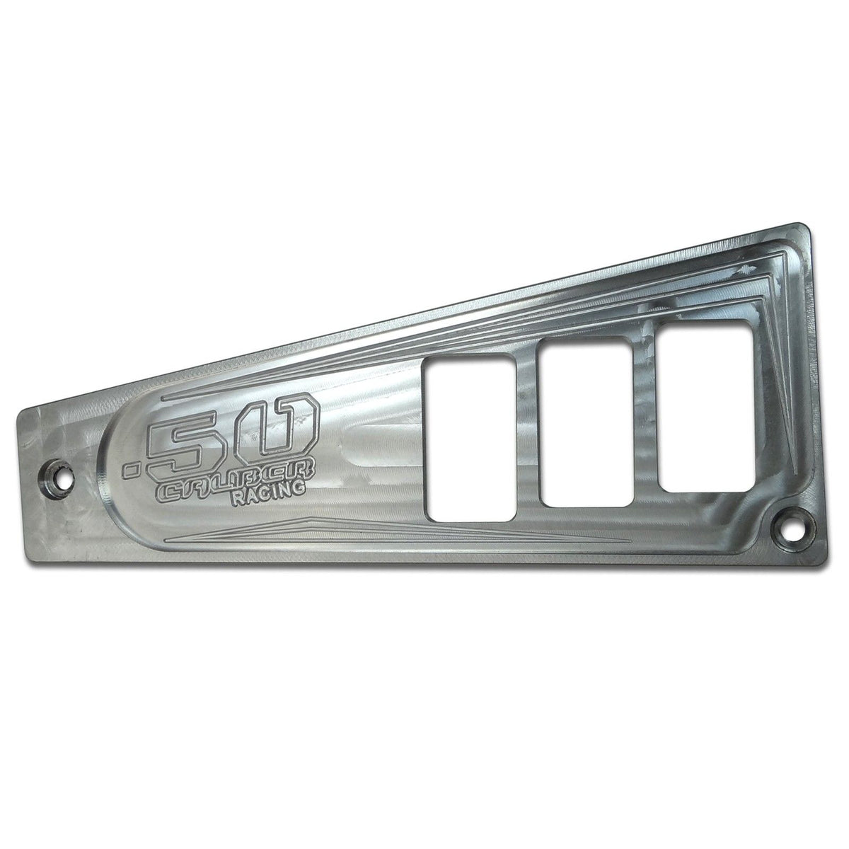 Raw Silver | Polaris Ride Command 6 Switch Dash Panel Raw Silver 3 Piece Kit