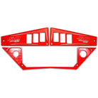 Red | Polaris Ride Command 6 Switch Dash Panel Red 3 Piece Kit