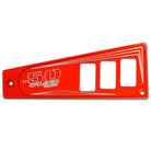 Red | Polaris Ride Command 6 Switch Dash Panel Red 3 Piece Kit