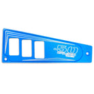 Voodoo Blue | Polaris Ride Command 6 Switch Dash Panel Voodoo Blue 3 Piece Combo with 4 Free Waterproof Carling Illuminated 12V Switches
