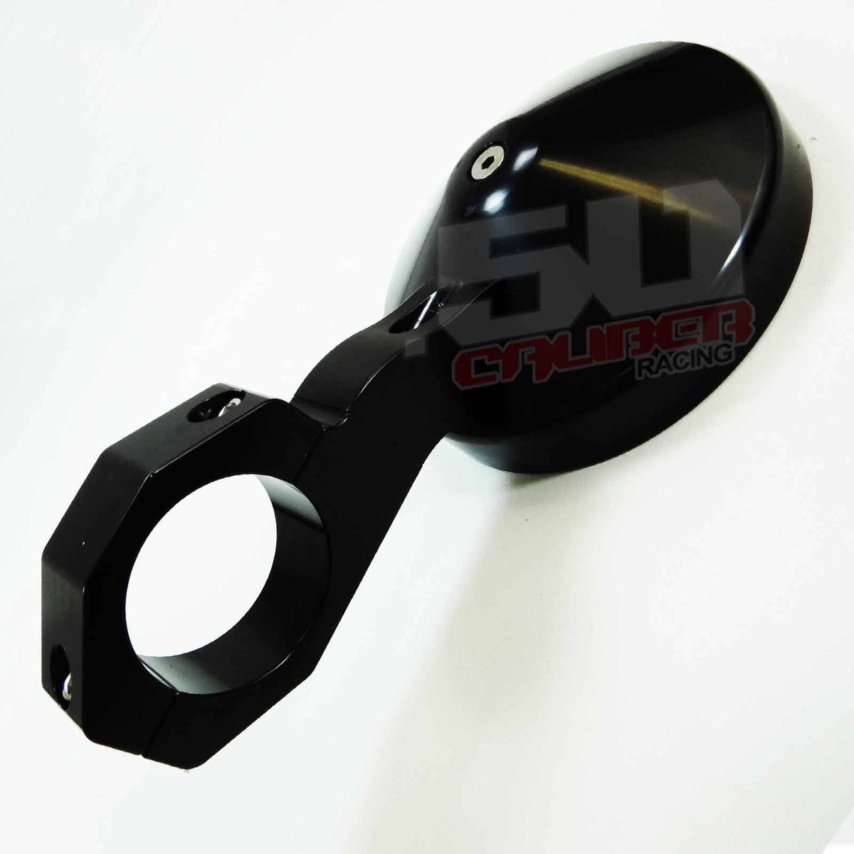 5" Bolt on CNC Mirrors for 2 inch Tubing | 5 inch CNC Billet Aluminum mirrors for 2" round tubing