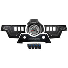 Black | Stealth Black 6061 CNC Billet 6 Switch Dash Panel for RZR XP1000 - 3 Piece with 4 Additional Rocker Switches Included