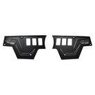 Black | Stealth Black 6061 CNC Billet 6 Switch Dash Panel for RZR XP1000 - 2 Piece Kit