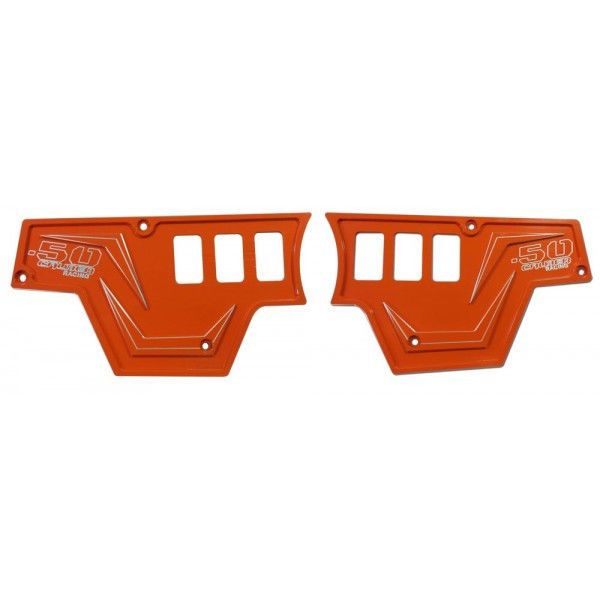 Orange | Orange Madness 6061 CNC Billet 6 Switch Dash Panel for RZR XP1000 - 2 Piece Kit