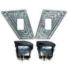 Raw Silver | Polaris RZR 170 2 Switch Dash Panel Kit Raw Silver