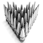 Chrome | 14x1.5mm Extended Spike Lug Nuts - Acorn Taper - 50 Caliber Racing - Pack of 32 for 8 Lug Vehicles - Chrome