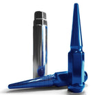 Blue | 14x2.0 Extended Spike Lug Nuts - Acorn Taper - 50 Caliber Racing - Blue