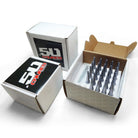 Chrome | 9/16 Inch Extended Spike Lug Nuts - Acorn Taper - 50 Caliber Racing - 24 Pack for 6 Lug Vehicles - Chrome